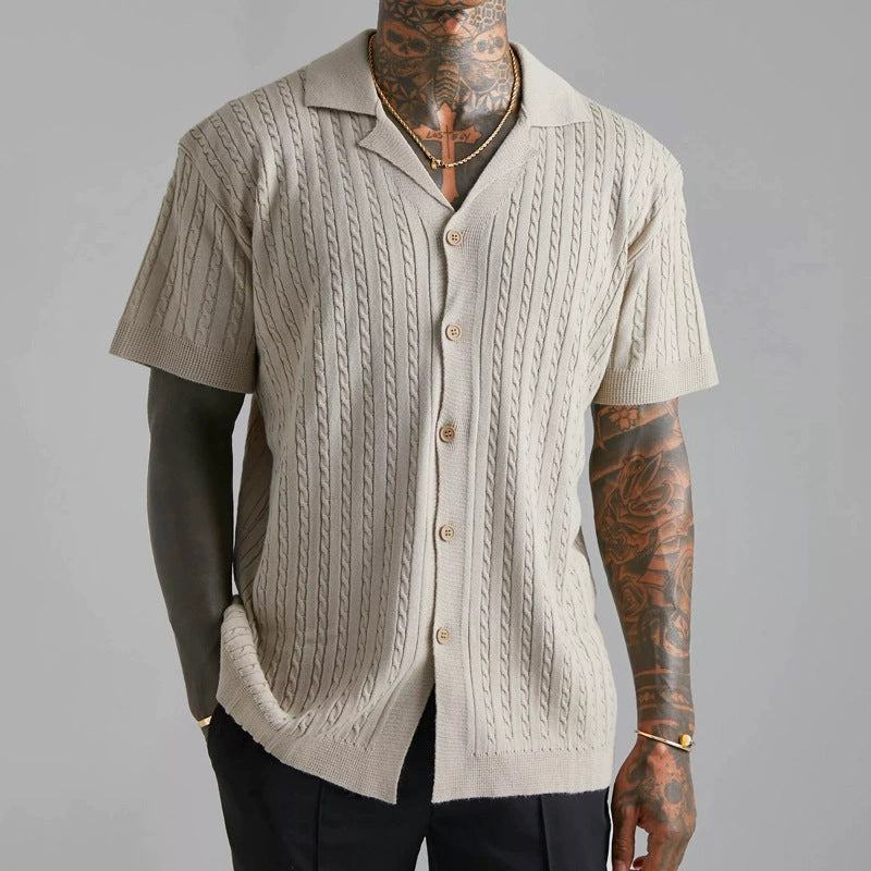 Herren Strickhemd mit Muster Modisch Berlin Stylish