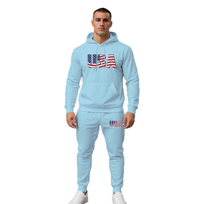Herren Hoodie und Jogginghose Set Modisch Sportlich