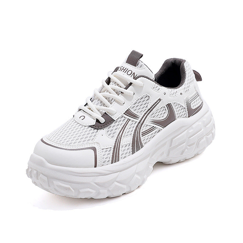 Damen Sneaker Sportlich Chunky Atmungsaktiv Leicht