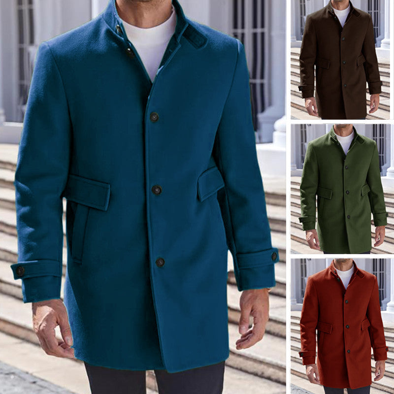 Herren Wollmantel Klassisch Elegent Berlin Style