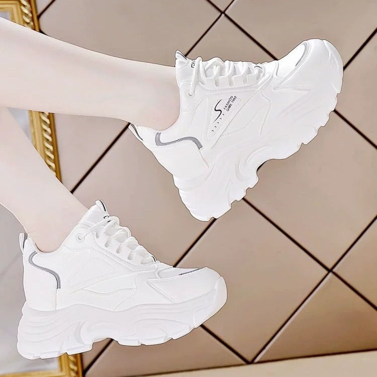 Damen Sneaker Chunky Bequem Laufsohle Ergonomisch