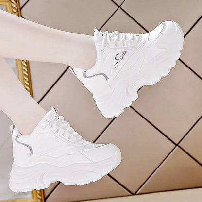 Damen Sneaker Chunky Bequem Laufsohle Ergonomisch