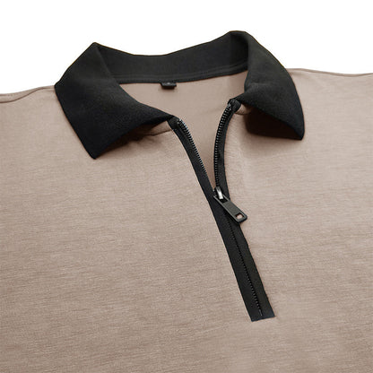 Herren Poloshirt Sportlich Kurzarm mit Strukturkragen Modern
