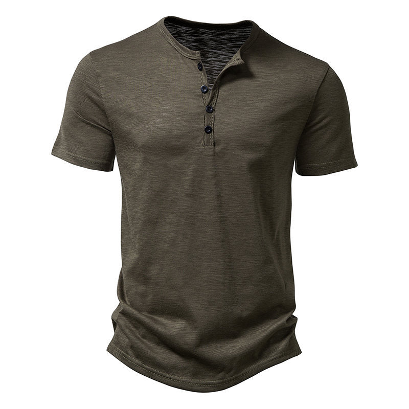 Herren Kurzarm-Shirt klassisches Knopfdesign Modern Berlin
