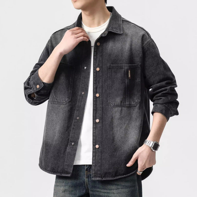 Herren Denimjacke Lässig Mit Taschen - BerlinGlamour