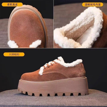 Damen Plateau Sneaker Weich Bequem Modisch