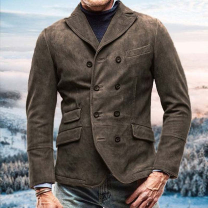 Herren Blazer Wildleder Elegant Modern