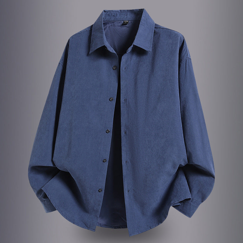 Herren Overshirt Leicht Baumwolle Bequem Schnitt