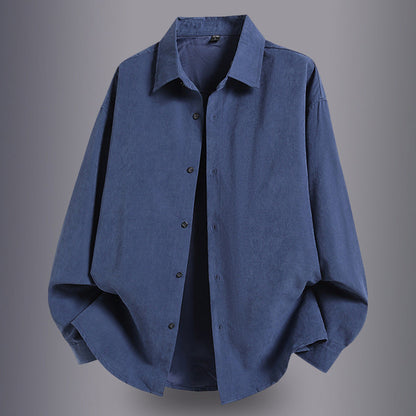 Herren Overshirt Leicht Baumwolle Bequem Schnitt