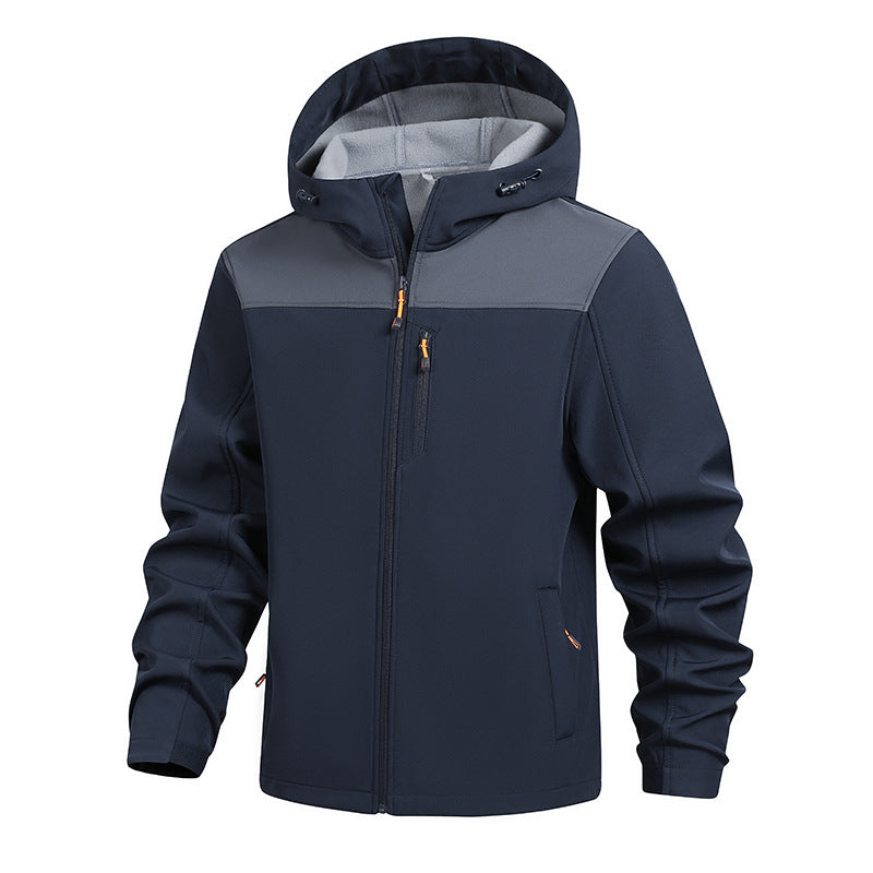 Herren Funktionsjacke Wasserdicht mit Kapuze Modern Sportlich