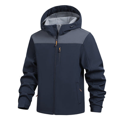 Herren Funktionsjacke Wasserdicht mit Kapuze Modern Sportlich