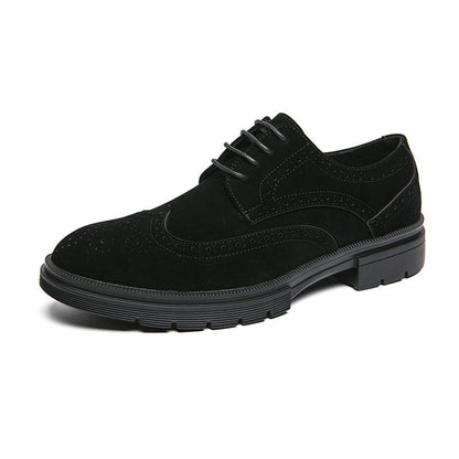 Herren Schnürschuhe Wildleder Elegant Lochmuster Modern