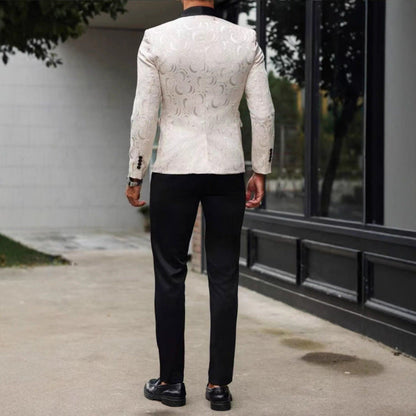 Herren Blazer Smoking Elegant mit Muster Berlin Style