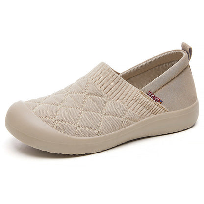 Damen Slip-On Schuhe Bequem Elastisch Comfort Schuhe