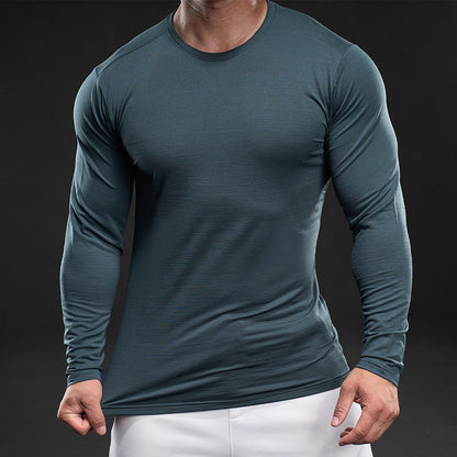 Funktionsshirt Herren Langarm Sportlich atmungsaktiv