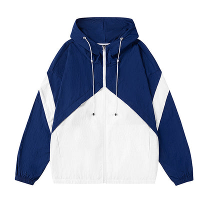 Herren Windjacke Sportlich Reflektierend Verstellbares Kapuzen