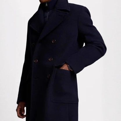 Herren Übercoat Klassisch Eleganter mit Weste