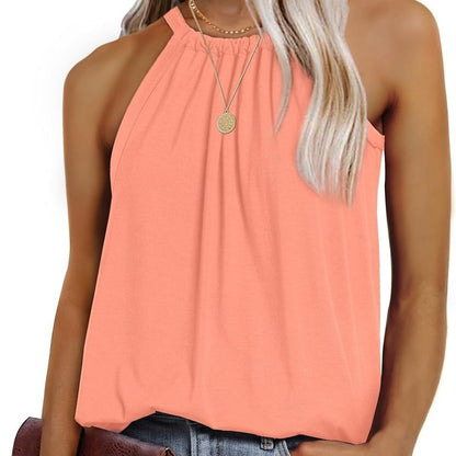 Damen Halterneck-Top Lässig Fließend Verstellbar - BerlinGlamour