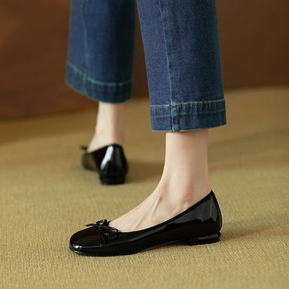 Damen Ballerinas Schleifen Detail Widerstandsfähig Elegant