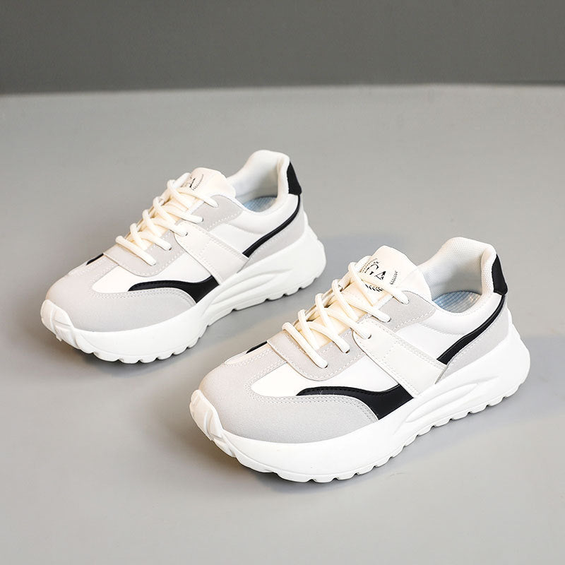 Damen Sneaker Sportlich Chunky atmungsaktiv Schwarz