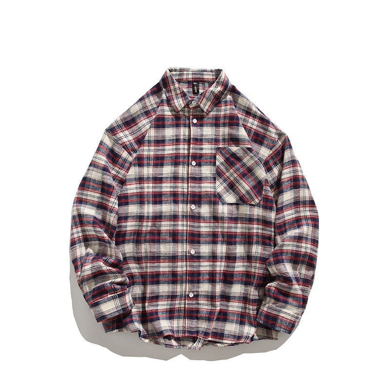 Herren komfortables Flanellhemd mit modernem Karomuster und Brusttasche BerlinGlamour.