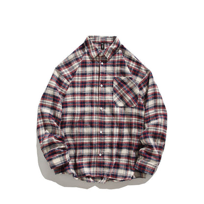 Herren komfortables Flanellhemd mit modernem Karomuster und Brusttasche BerlinGlamour.