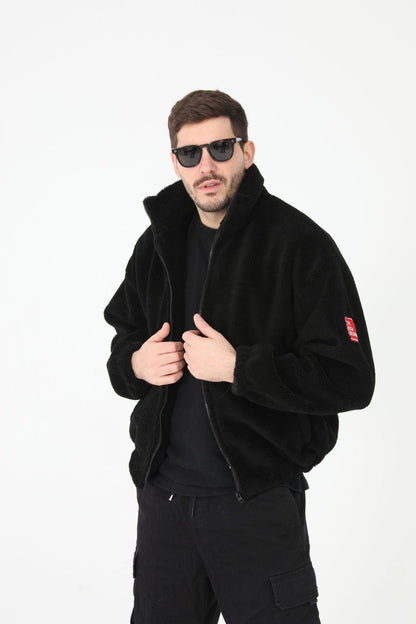 Herren Fleecemantel Warm Bequem Outdoor