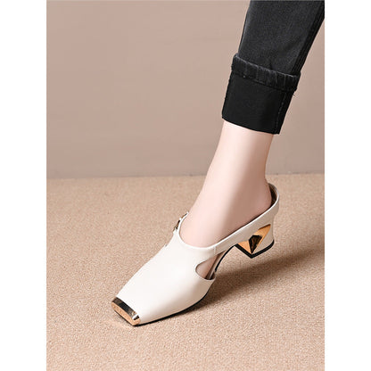 Damen Sling Pumps Hochhackig Glänzend Schwarz