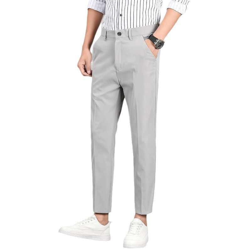Herren Chino Hose Slim Fit mit Seitentaschen Modern