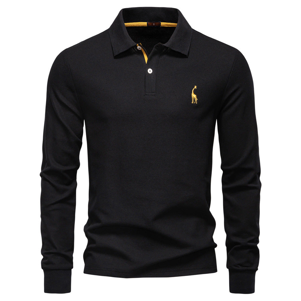 Herren Poloshirt Klassisch Modern Kontrastkragen