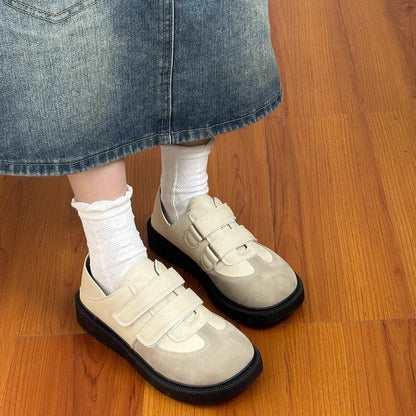 Damen Sneaker Atmungsaktiv Klettverschluss Bequem