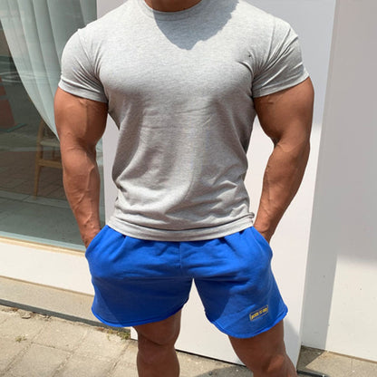 Herren Sportset: Fitness-T-Shirt und Shorts Kurz Trainingsbekleidung