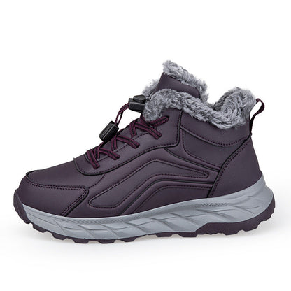 Damen Winterstiefel Warm Rutschfest Schnellverschluss