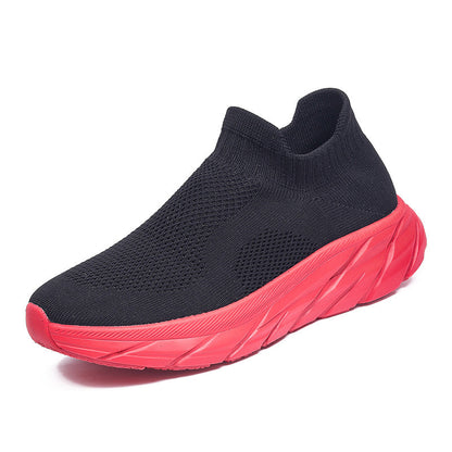 Damen Sneaker Atmungsaktiv Strick Schuhe Bequem Flexibel