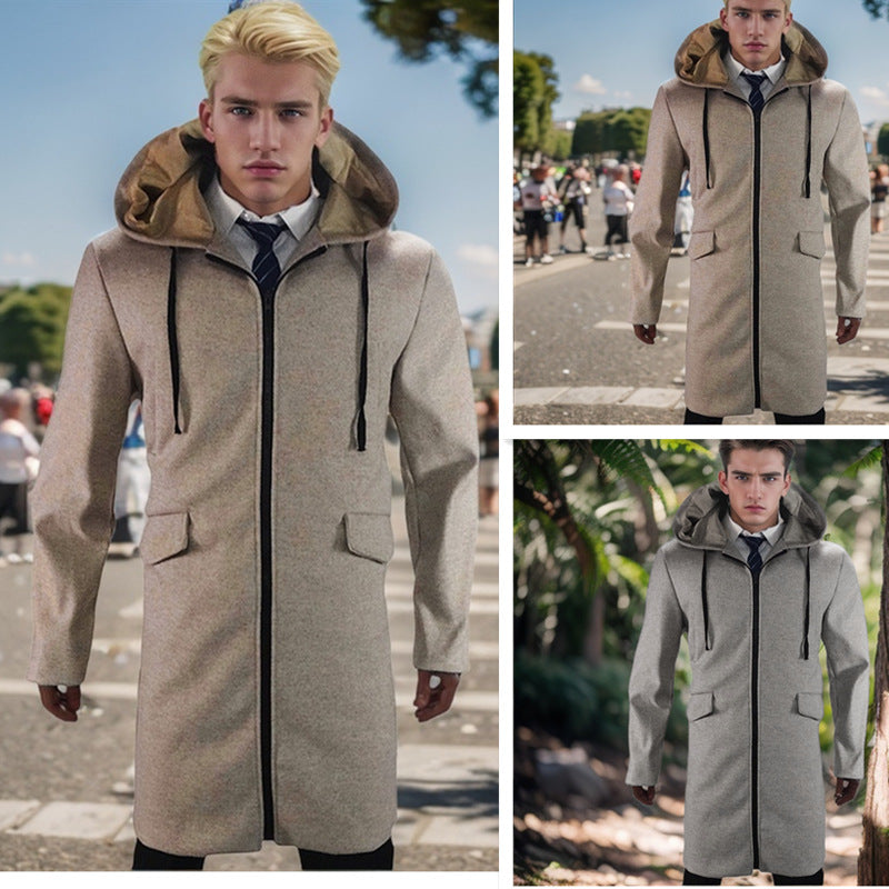 Herren Parka Jacke Modern mit abnehmbarer Kapuze und vielen Taschen - BerlinGlamour