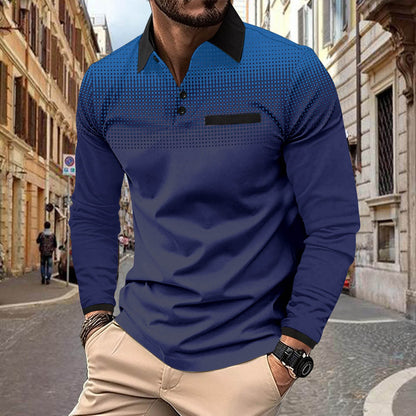 Herren Poloshirt Modern Grafik Design Berlin Style