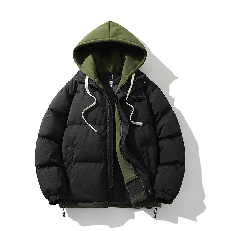 Herren Winterjacke Pufferjacke Abnehmbar Innenfutter Warm