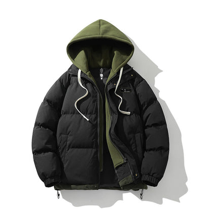 Herren Winterjacke Pufferjacke Abnehmbar Innenfutter Warm