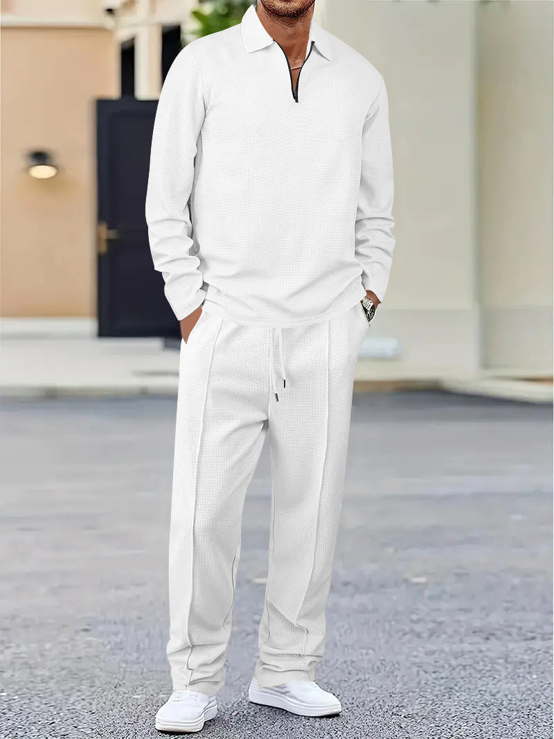 Herren Casual Anzug mit Langarmoberteil und elastische Jogginghose