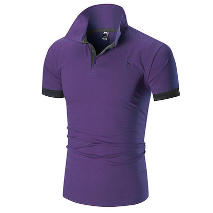 Herren Poloshirt Slim Fit Moderner Kragen