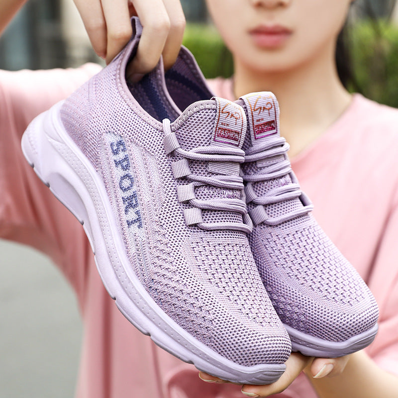 Damen Sneaker Sportlich Elastisch Bequem Laufschuhe - BerlinGlamour