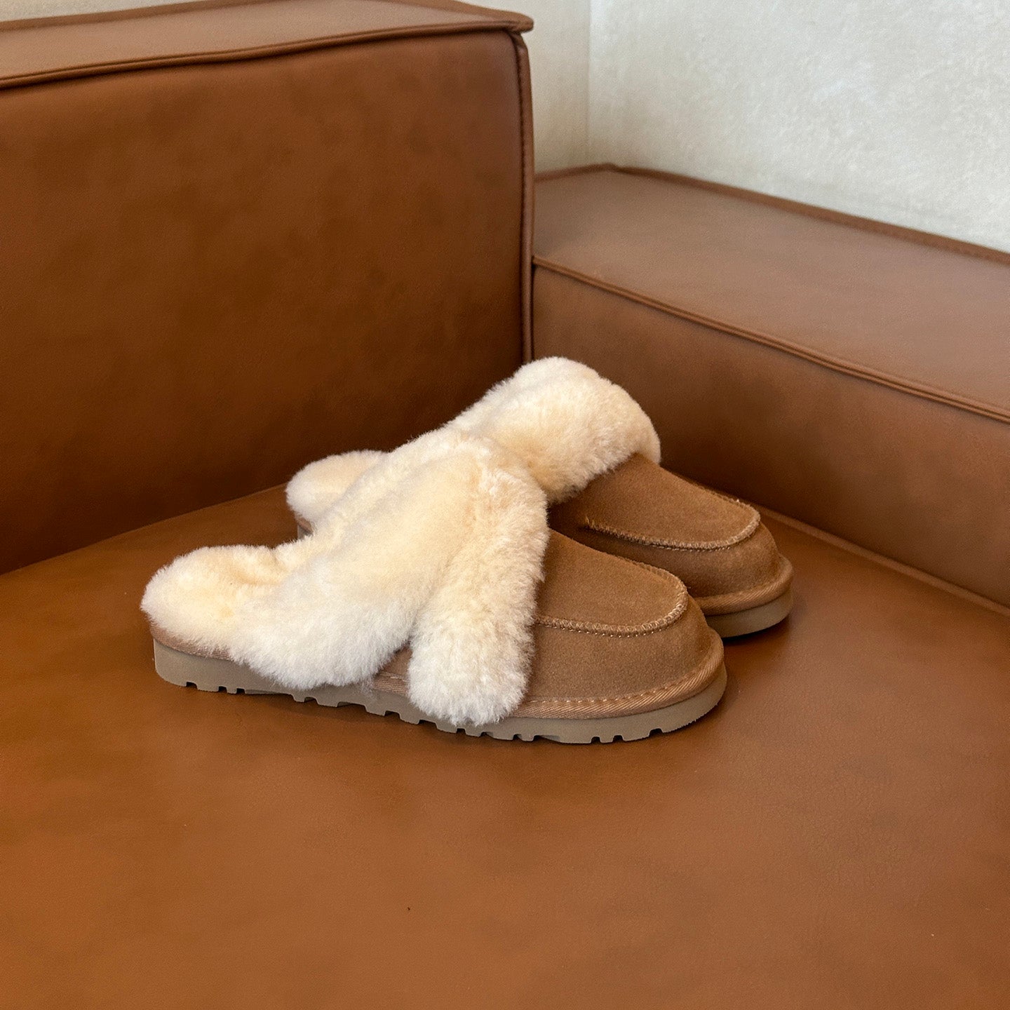 Damen Clogs Weich Flauschig Innenfutter Warm