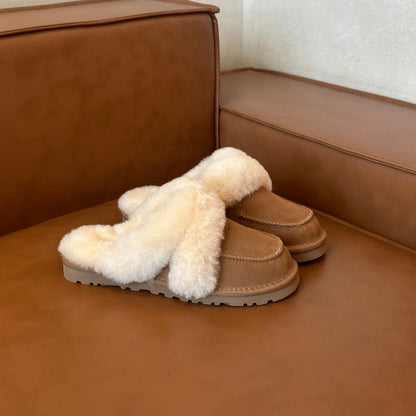 Damen Clogs Weich Flauschig Innenfutter Warm