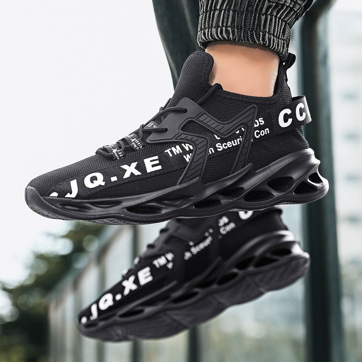 Damen Sneaker Leicht Luftig Sportschuhe Weißen Sohlen