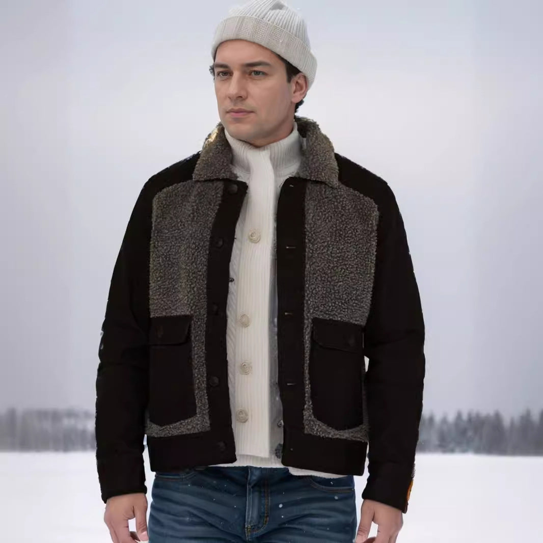 Lässige Herren Fleecejacke Bequem Warm