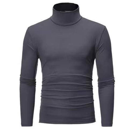 Herren Rollkragenpullover Slim Fit Elastisch Modern