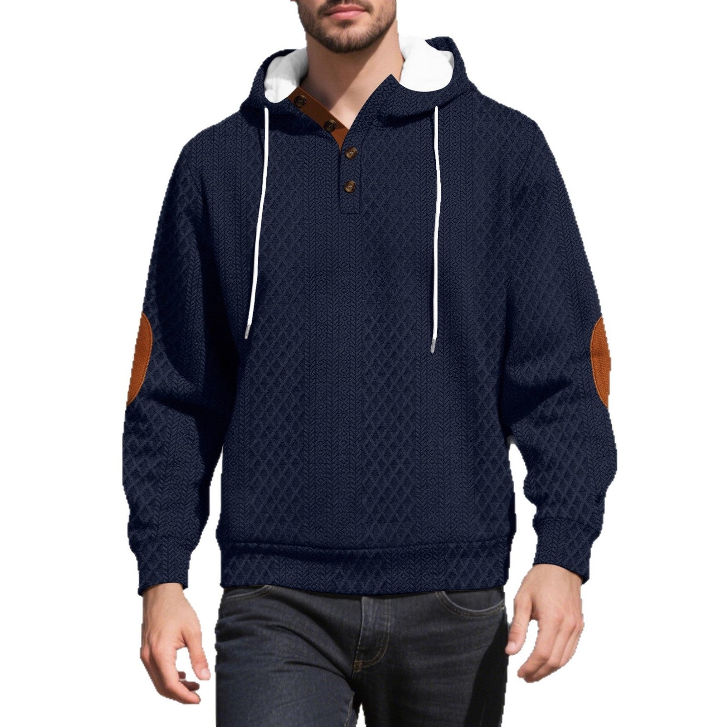 Herren Kapuzenpullover Lässig Modern Strickoptik Berlin