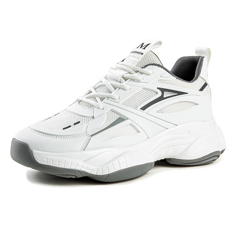 Damen Sneaker Sportlich atmungsaktiv Mesh Weiss