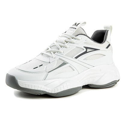 Damen Sneaker Sportlich atmungsaktiv Mesh Weiss