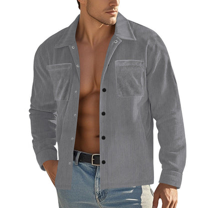Herren Cordjacke Modern Schnitt Praktisch - BerlinGlamour